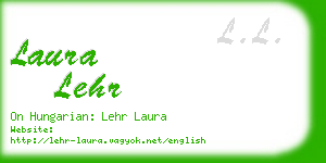 laura lehr business card